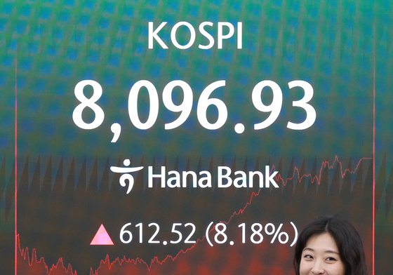 8000선 회복한 코스피