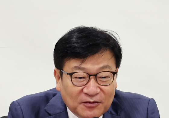 축사하는 정점식 원내대표