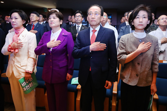 추경호 대구시장, 국기에 대한 경례