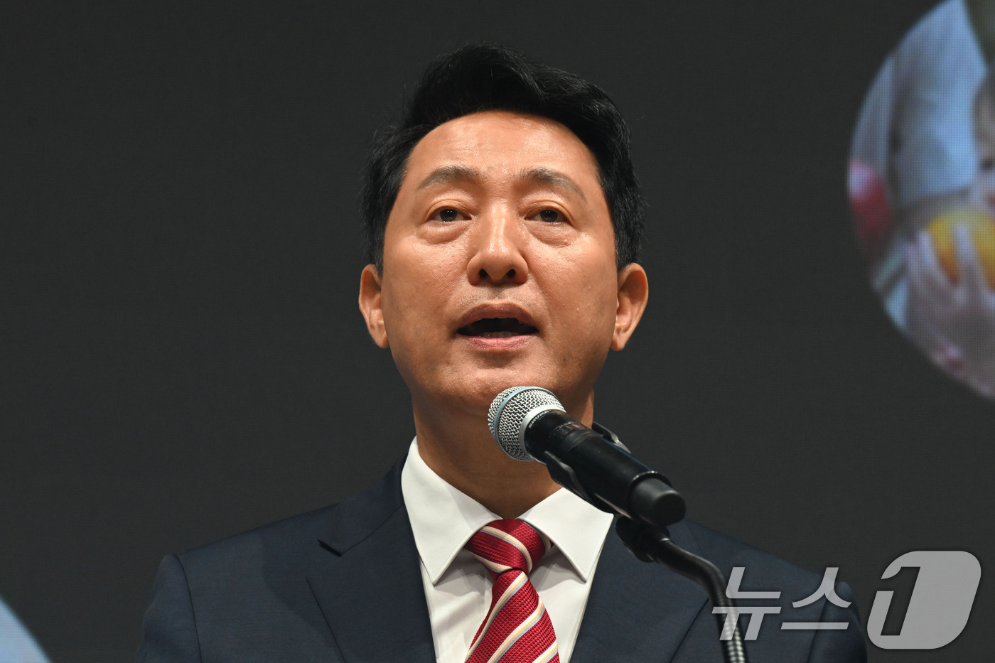 (서울=뉴스1) 안은나 기자 = 민선 9기 서울시정을 이끌게 된 오세훈 시장이 1일 시청에서 열린 제40대 서울특별시장 취임식에 참석해 취임사를 하고 있다. (공동취재) 2026. …