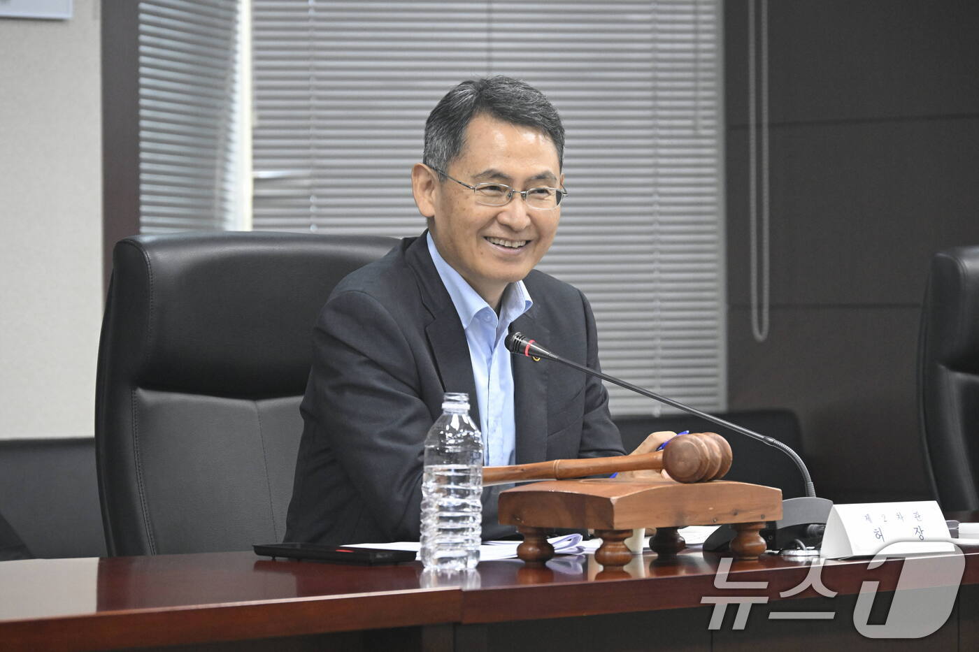 (서울=뉴스1) = 허장 재정경제부 차관이 1일 서울 종로구 무역보험공사에서 열린 `26년 제2차 조달정책심의위원회'를 주재하고 있다. (재정경제부 제공. 재판매 및 DB금지) 2 …
