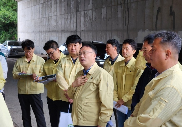 산림청, 포항 소나무재선충병 방제현장 산사태 대비 합동점검