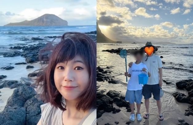 49세 강수정, 남편·훌쩍 큰 아들 공개…하와이 가족 여행 [N샷]
