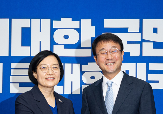 한성숙 총리 접견하는 한병도 민주당 대표 직무대행