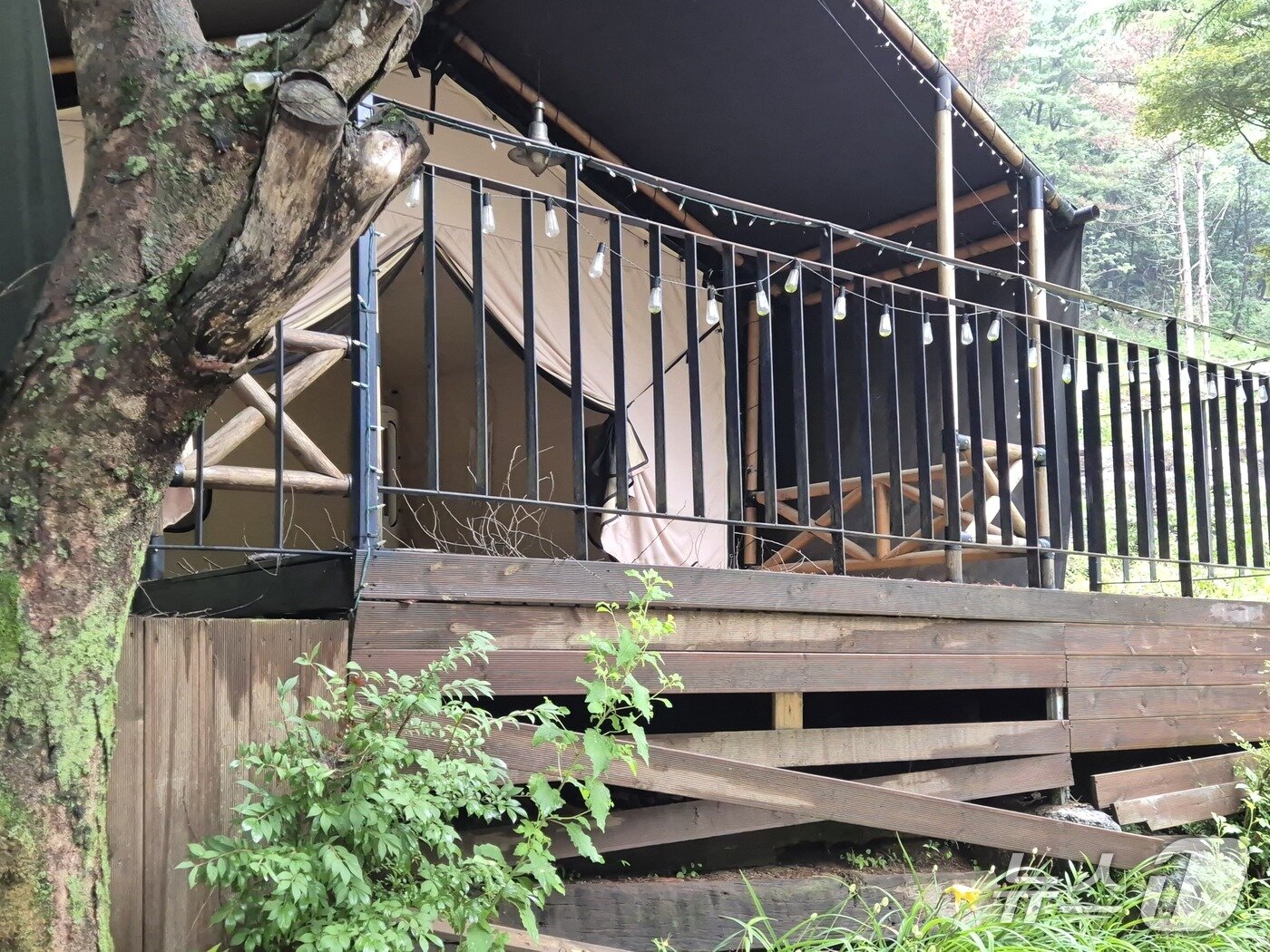 본문 이미지 -  지난해 7월 20일 산사태로 일가족 3명이 숨진 경기 가평군 조종면 마일1리 캠핑장 모습.2026.07.10/뉴스1 양희문 기자