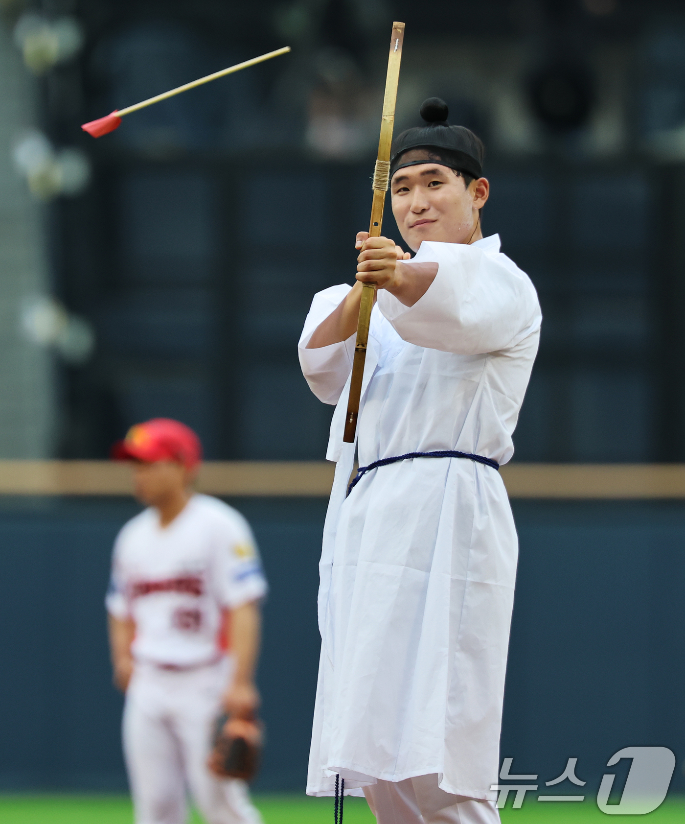 (서울=뉴스1) 오대일 기자 = 10일 서울 송파구 잠실야구장에서 열린 '2026 프로야구 KBO 퓨처스(2군) 올스타전' 북부리그와 남부리그의 경기에서 남부 선발투수로 등판한 K …