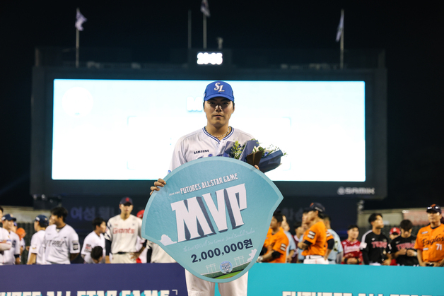 '퓨처스 올스타전 MVP' 삼성 함수호 "잠실 홈런 짜릿…1군서도 치겠다"