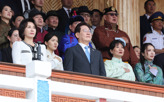 몽골 나담축제 주빈 참석한 이재명 대통령 부부