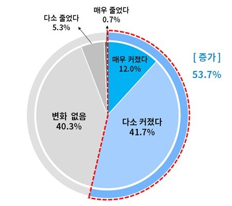 본문 이미지 - 상법 개정 후 소송 우려 변화.(대한상의 제공)/뉴스1
