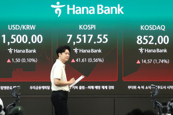 코스피, 하락 출발 후 상승 전환