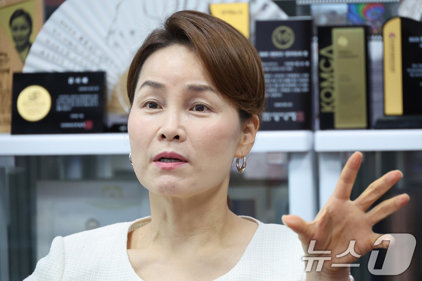 본문 이미지 - 임오경 더불어민주당 의원이 13일 서울 여의도 국회 의원회관에서 뉴스1과 인터뷰를 하고 있다. ⓒ 뉴스1 신웅수 기자