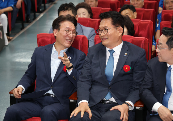 김민석 "당내 싸움 필요 없어"…송영길 "당청 하나 돼야“