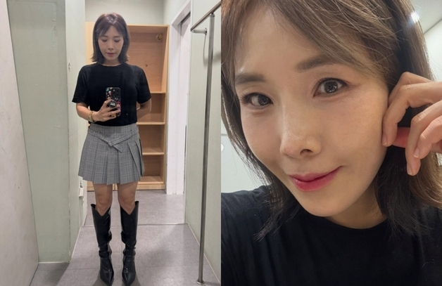 신봉선, 늘씬 각선미에 부츠 헐렁…물오른 미모에 "한지민님" 감탄까지