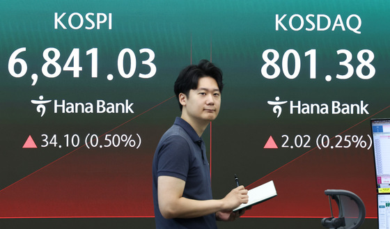 반도체주 낙폭 축소…외인·기관 순매수에 코스피 6770선 등락 [개장시황]