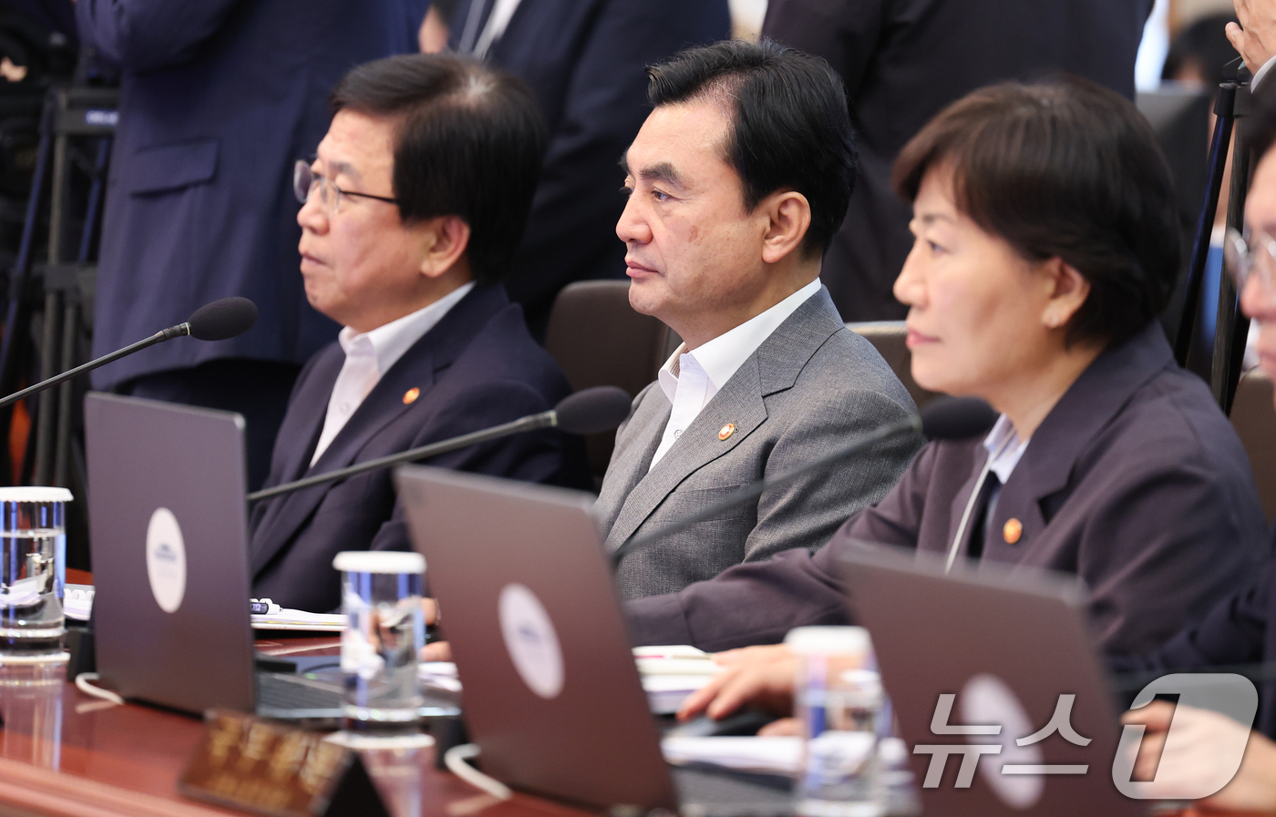 (서울=뉴스1) 이재명 기자 = 안규백 국방부 장관이 14일 청와대에서 열린 국무회의에 참석해 있다. 2026.7.14/뉴스1
