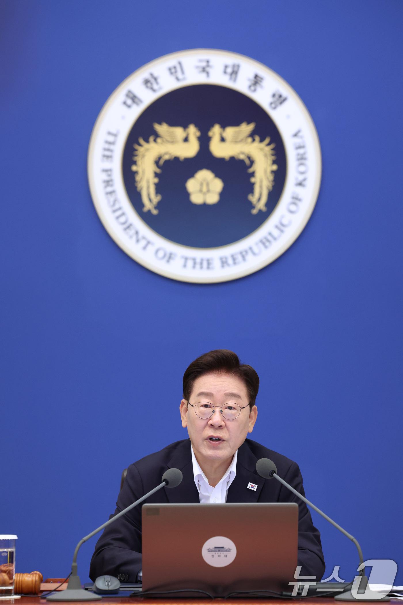 (서울=뉴스1) 이재명 기자 = 이재명 대통령이 14일 청와대에서 열린 국무회의에서 발언하고 있다. 2026.7.14/뉴스1