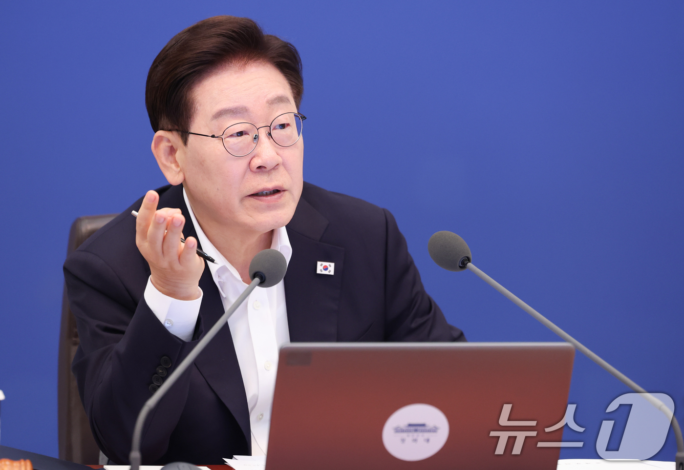(서울=뉴스1) 이재명 기자 = 이재명 대통령이 14일 청와대에서 열린 국무회의에서 발언하고 있다. 2026.7.14/뉴스1