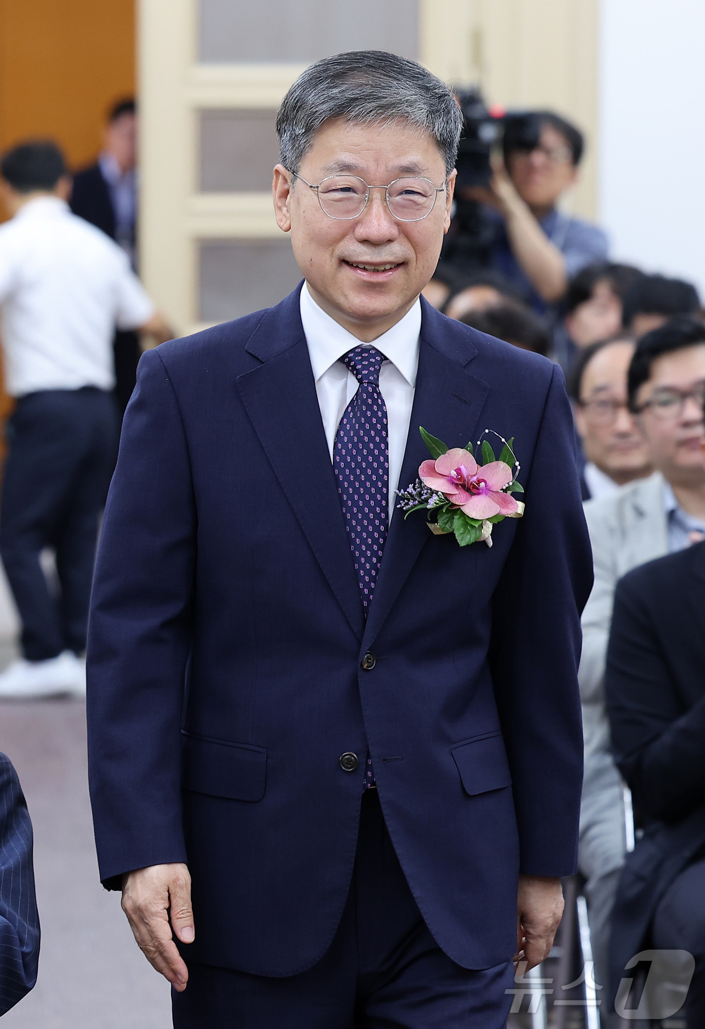 (서울=뉴스1) 김성진 기자 = 노경필 신임 법원행정처장이 14일 서울 서초구 대법원에서 열린 제29대 법원행정처장 취임식에 참석하고 있다. 2026.7.14/뉴스1