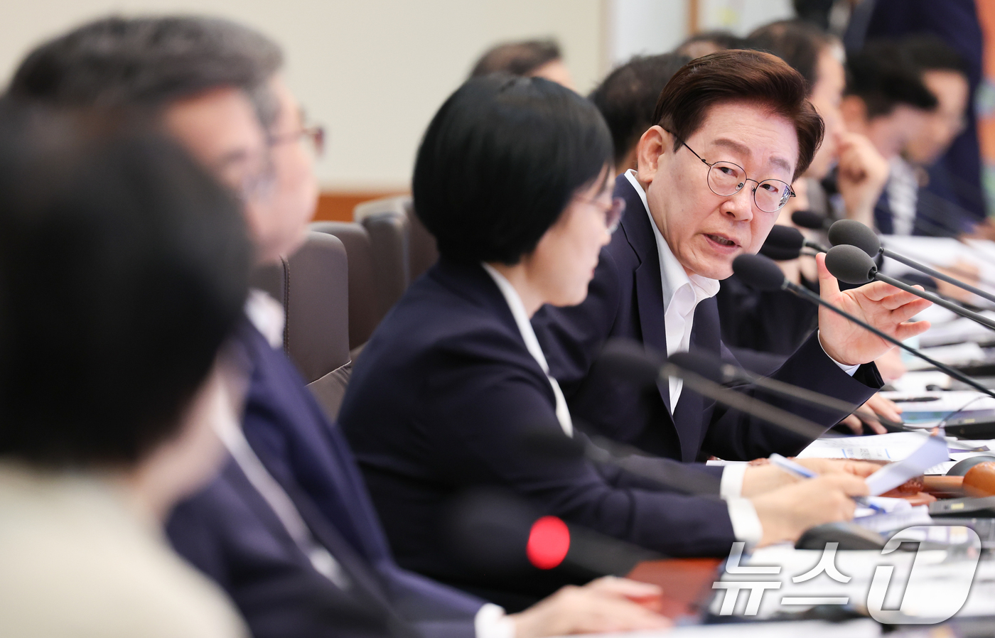 (서울=뉴스1) 이재명 기자 = 이재명 대통령이 14일 청와대에서 열린 국무회의에서 발언하고 있다. 2026.7.14/뉴스1