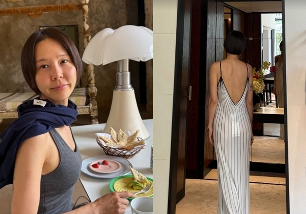 '마이큐♥' 김나영, 등 훤히 드러낸 파격 백리스…속살 비치는 아찔 뒤태