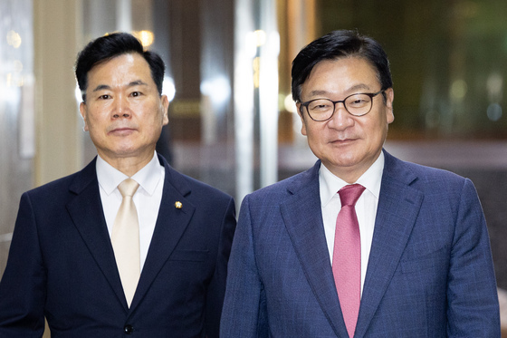 의장 주재 여야 2+2 회동 참석하는 정점식·김승수