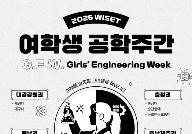 지역 여학생 2만7000명 참여 '공학주간'…전국 11개 대학서 개최