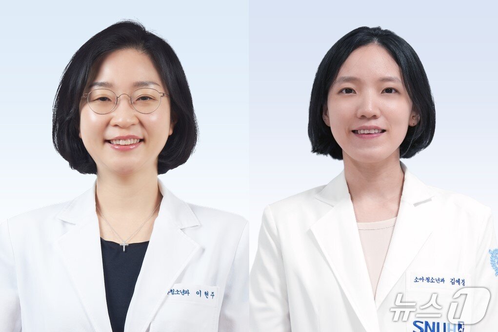 본문 이미지 - 분당서울대병원 소아청소년과의 이현주 교수(왼쪽부터), 김예경 교수.(분당서울대병원 제공)