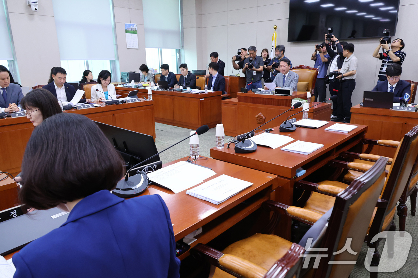 (서울=뉴스1) 신웅수 기자 = 김승원 소위원장이 15일 서울 여의도 국회에서 열린 법제사법위원회 법안심사제1소위원회에서 발언하고 있다. 2026.7.15/뉴스1