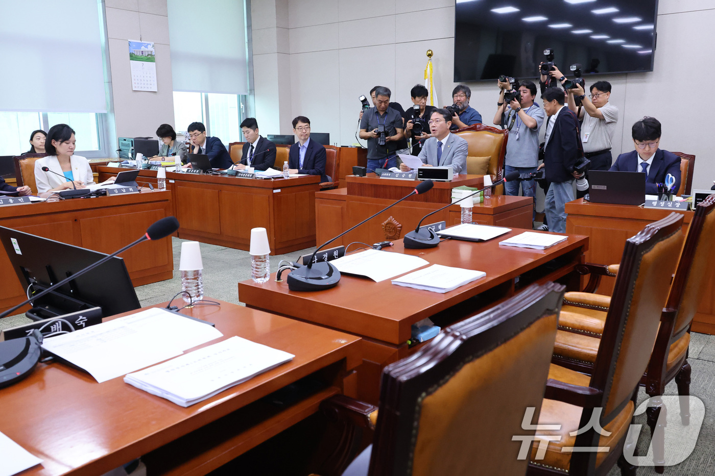 (서울=뉴스1) 신웅수 기자 = 김승원 소위원장이 15일 서울 여의도 국회에서 열린 법제사법위원회 법안심사제1소위원회에서 발언하고 있다. 2026.7.15/뉴스1