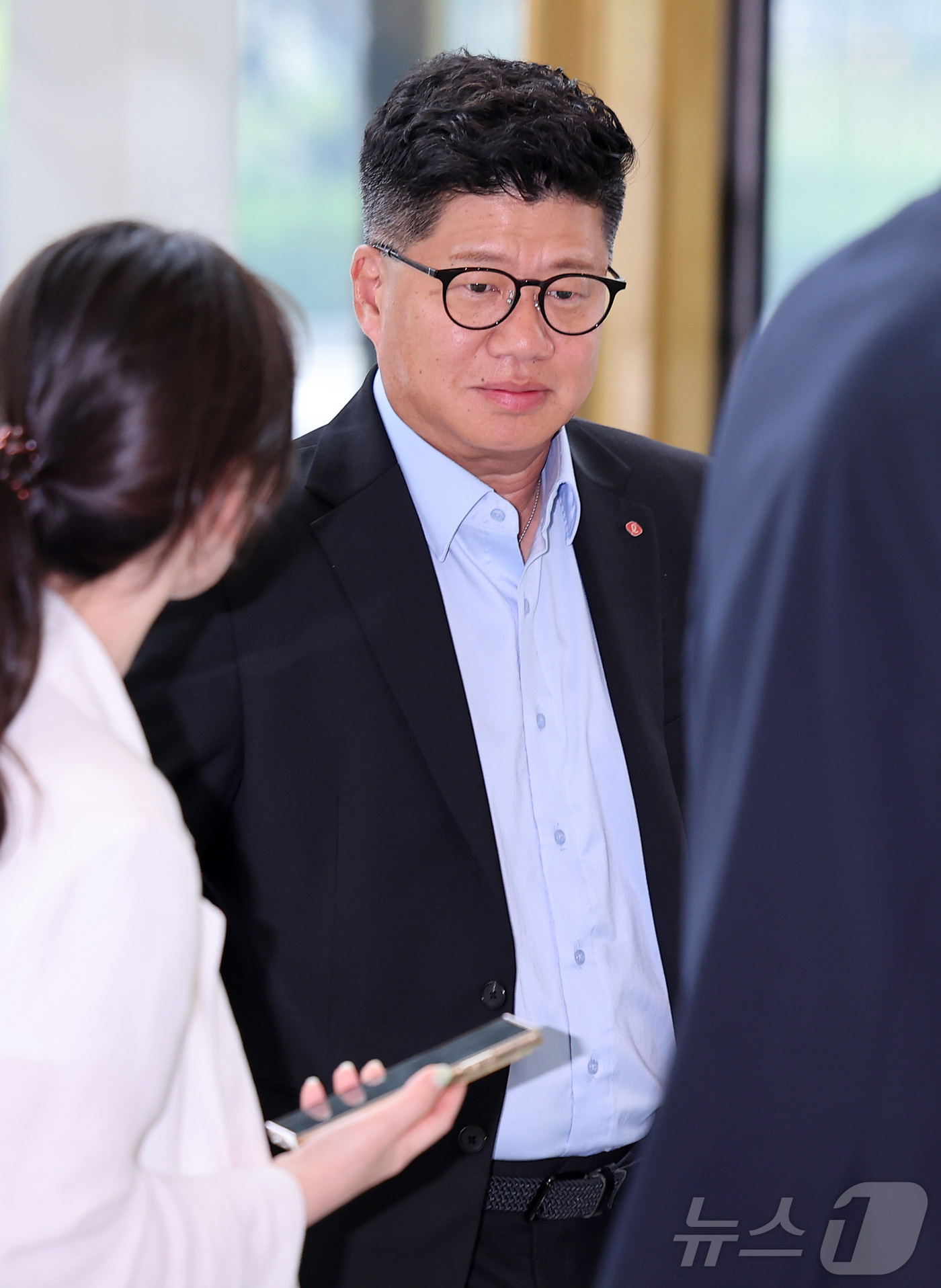 (서울=뉴스1) 김성진 기자 = 강병구 롯데글로벌로지스 대표이사가 15일 서울 송파구 잠실 롯데월드타워에서 열린 2026 하반기 롯데 VCM(Value Creation Meetin …