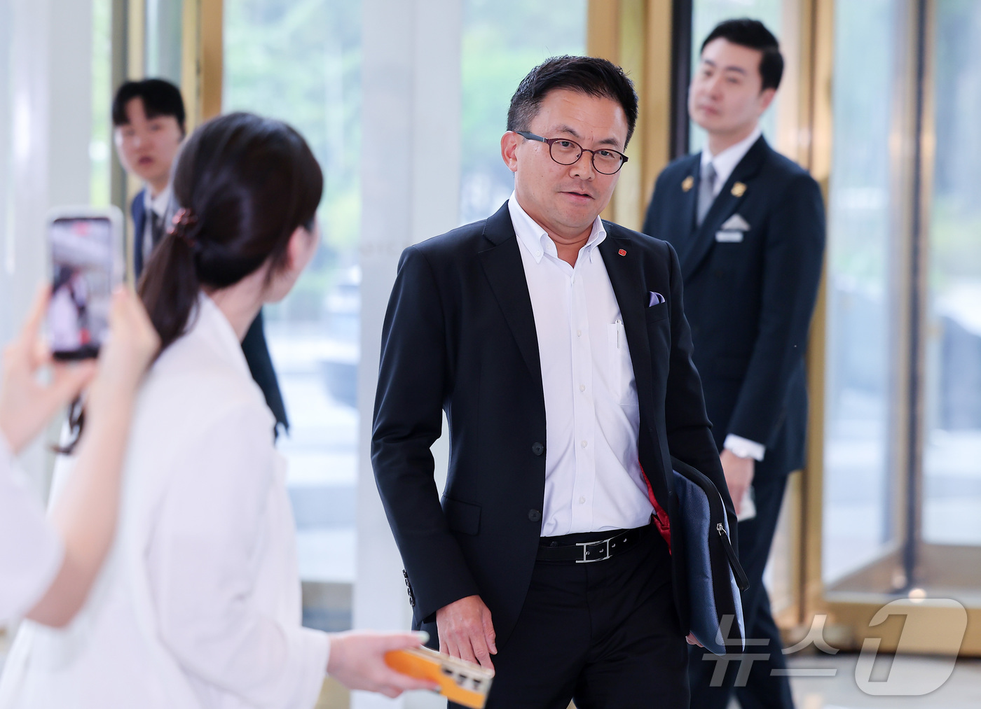 (서울=뉴스1) 김성진 기자 = 김대일 코리아세븐 대표이사가 15일 서울 송파구 잠실 롯데월드타워에서 열린 2026 하반기 롯데 VCM(Value Creation Meeting, …