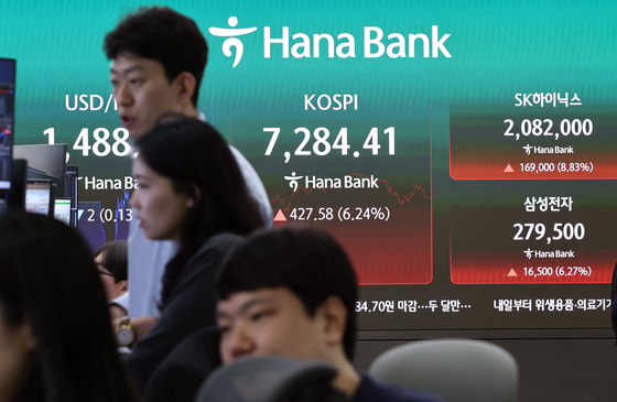 코스피 6%대 상승…7000피 탈환