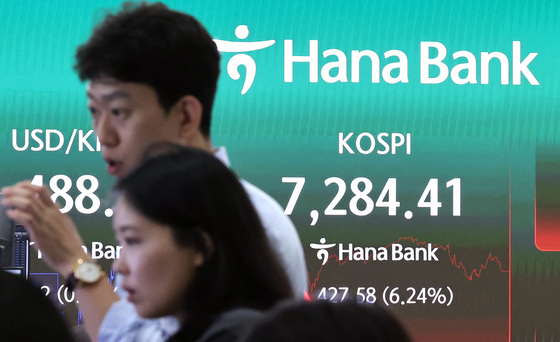 코스피 6%대 상승…7284.41
