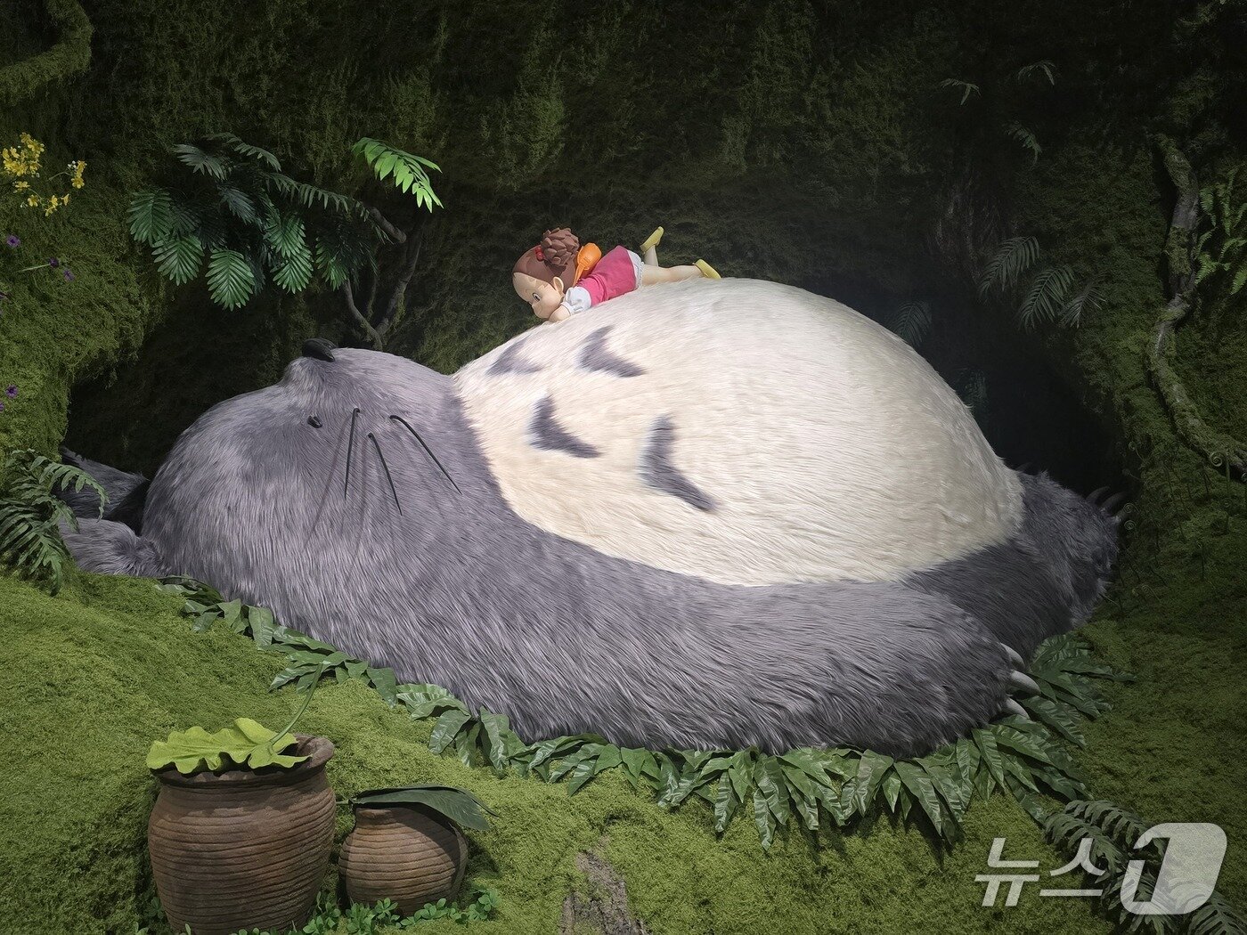 본문 이미지 - '스튜디오 지브리 展 in Jeju' 전시 전경 ⓒ 뉴스1 김정한 기자