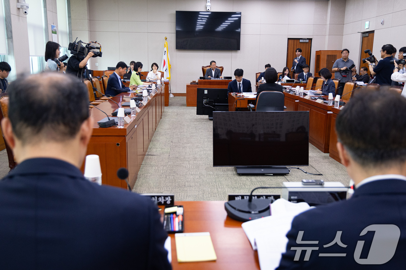 (서울=뉴스1) 유승관 기자 = 김승원 국회 법제사법위원회 법안심사제1소위원장이 16일 서울 여의도 국회에서 열린 제437회 국회(임시회) 법제사법위원회 제4차 법안심사제1소위원회 …