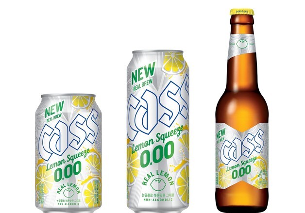 오비맥주, 알코올 0.00% '카스 레몬 스퀴즈 제로' 캔·병제품 출시
