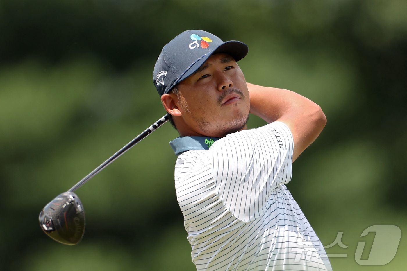 본문 이미지 - 김시우가 PGA 투어 마지막 메이저 대회 디오픈 1라운드에서 공동 13위에 올랐다. ⓒ AFP=뉴스1