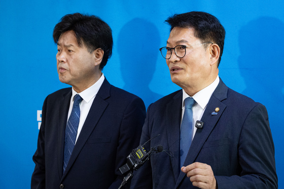 송영길, 피선거권 자격 논란에 '전 당원에 물어보라'