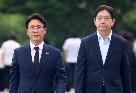 김민석 전 총리와 김경수 전 경남지사