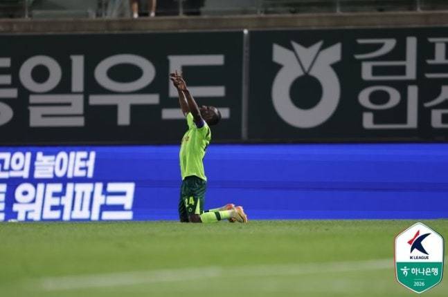 본문 이미지 - 프로축구 K리그2 김포FC의 루이스.(한국프로축구연맹 제공)
