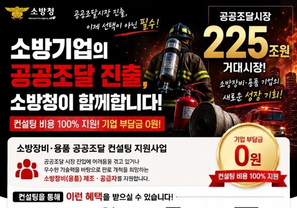 소방청, 소방장비 기업 공공조달 진입 돕는다…무료 컨설팅