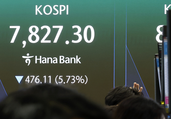 5.7% 넘게 하락하며 매도 사이드카 발동된 코스피