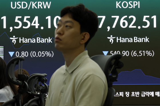 장 초반 급락…매도 사이드카 발동