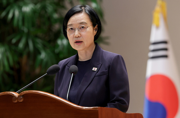 취임사 하는 한성숙 국무총리