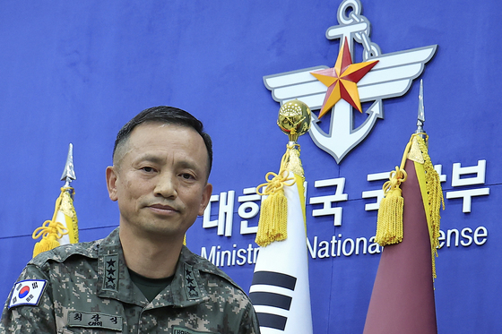 브리핑 마친 최장식 육군참모차장