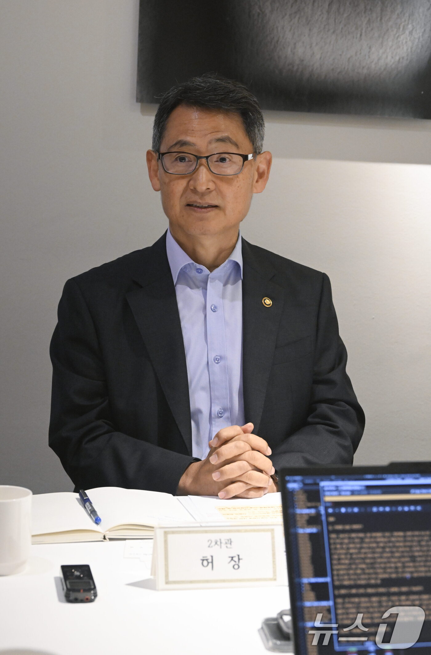 (서울=뉴스1) = 허장 재정경제부 차관이 2일 서울 종로구 달개비에서 열린  '외신기자 간담회'를 주재하고 있다. (재정경제부 제공. 재판매 및 DB금지) 2026.7.2/뉴스1 …