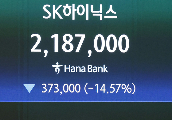 美에서 온 냉풍에 SK하이닉스-삼성전자 큰 폭 하락