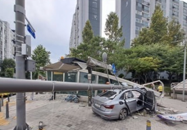 분당 이매역 출구 앞 인도로 80대가 몰던 승용차 돌진