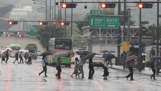 원주 치악산 38.5㎜…강원 남부 오전까지 시간당 최대 50㎜ 폭우