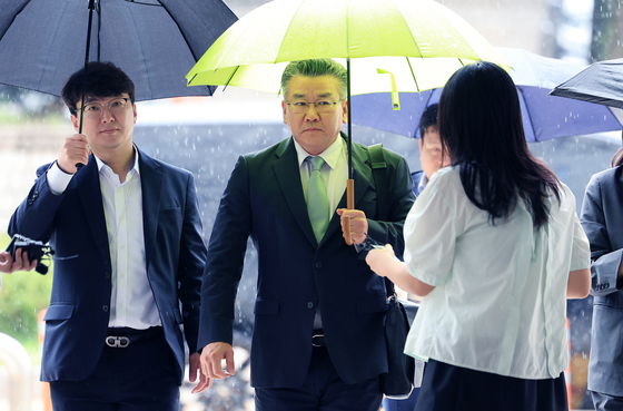 영장심사 출석하는 유병호 전 감사원 사무총장